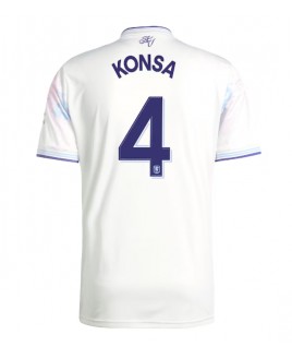 Günstige Aston Villa Ezri Konsa #4 3rd trikot 2025-26 Kurzarm